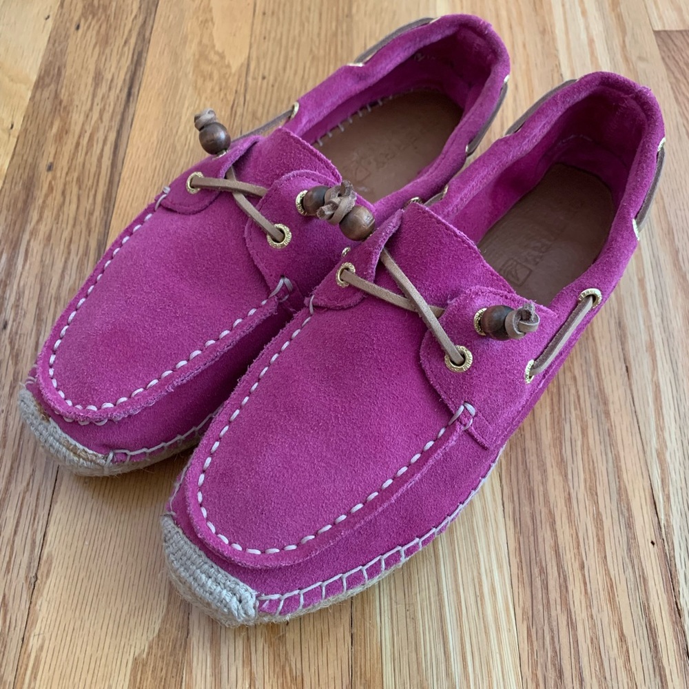 Barbie-core Pink Sperry Espadrille Flats